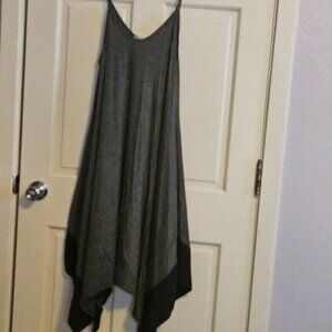 Handkerchief two color spaghetti strap dress